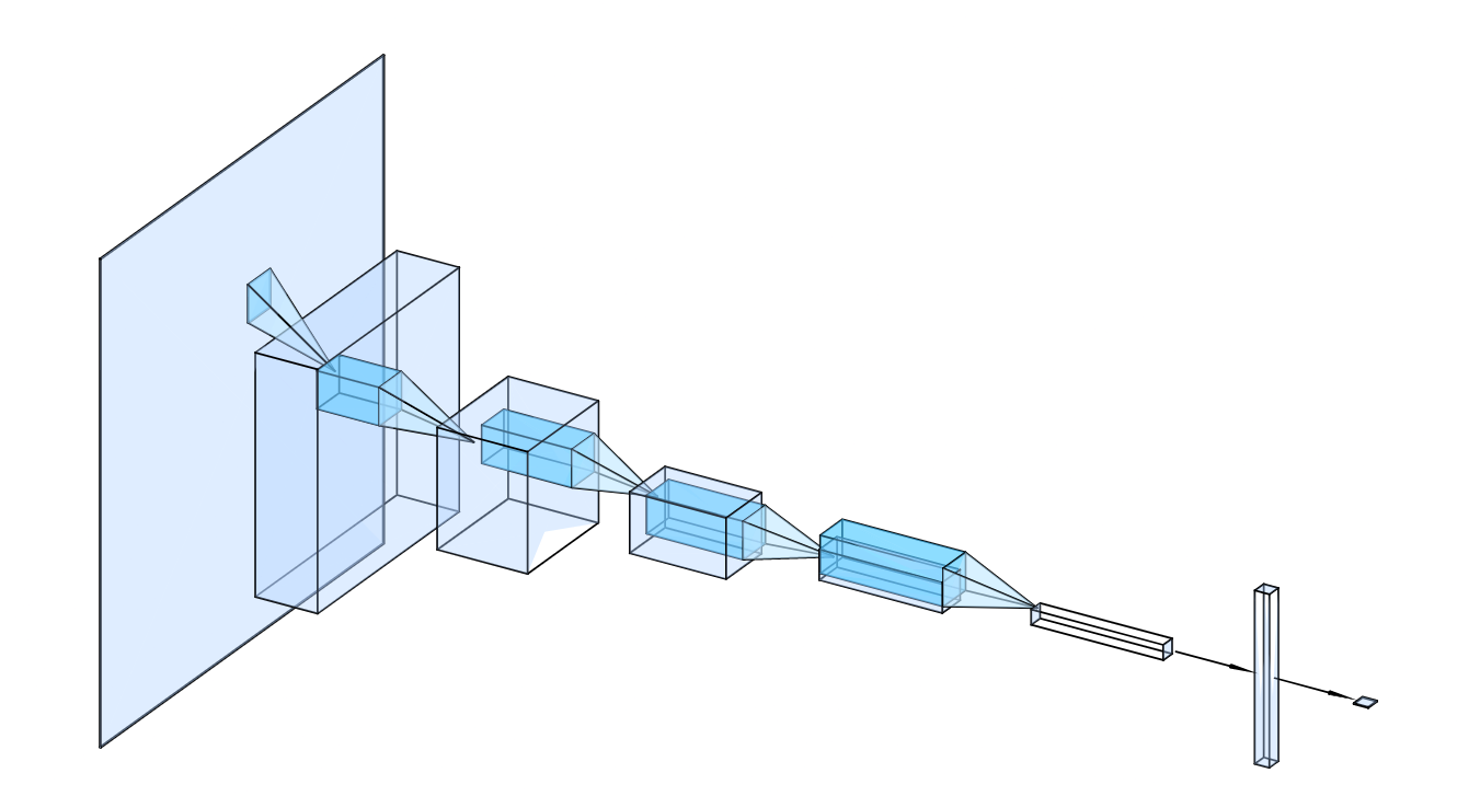 CNN architecture used for training