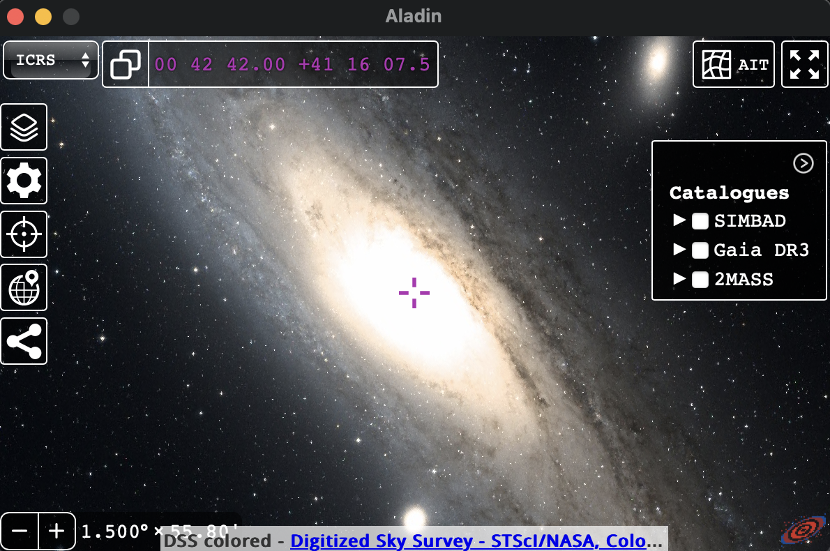 Astrolore GUI screenshot 1