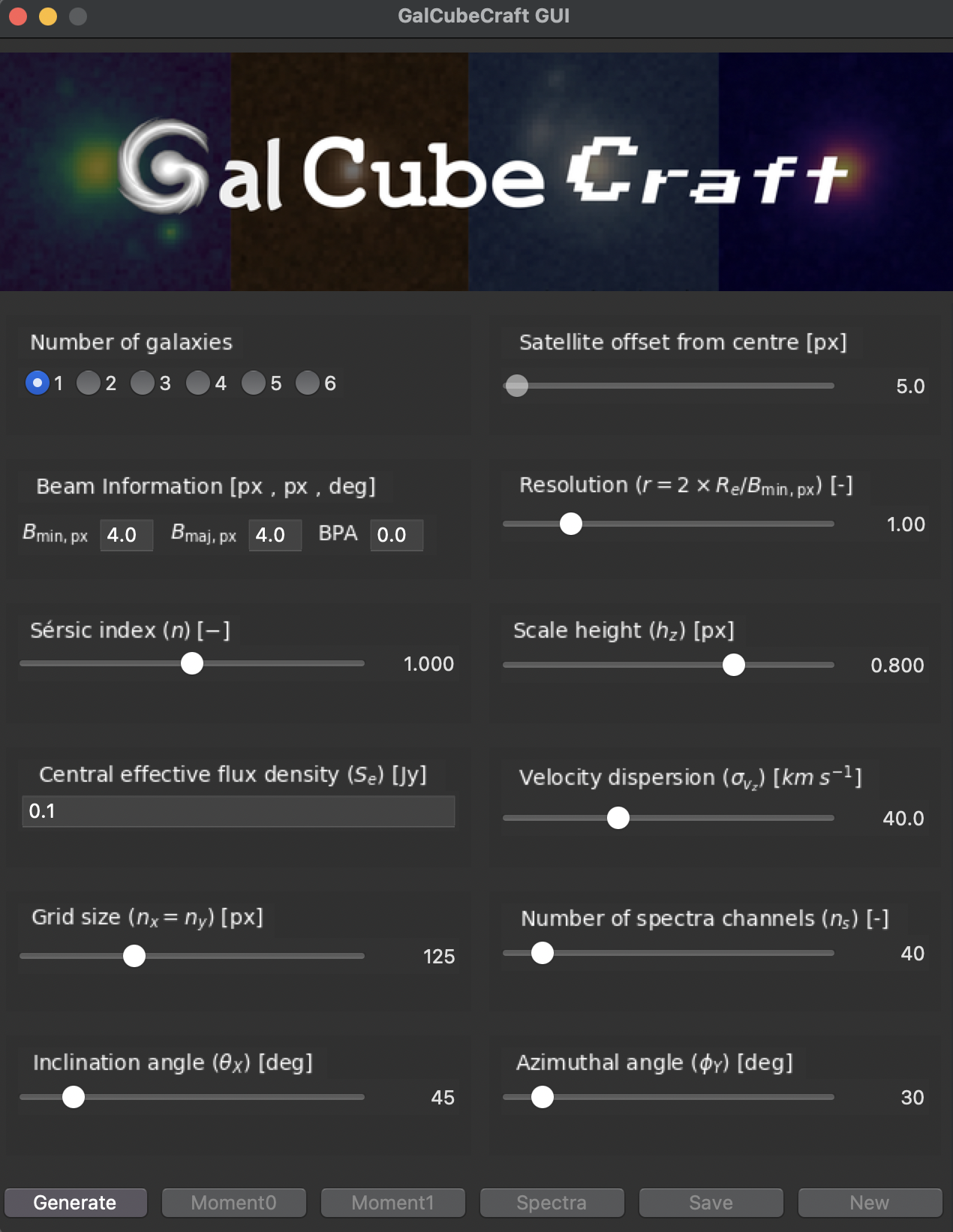 Astrolore GUI screenshot 1